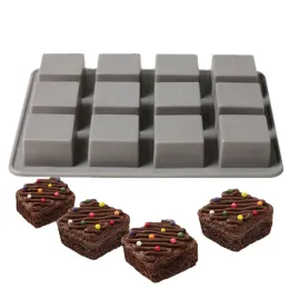 Stampi quadrati di brownie silicone cottura in forno stampo torta brownie cottura di torte di decorazione di torte di decorazione di accessori da forno stampi