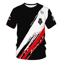 Herr t-shirts herr mode team short slved g2 cesap lec csgo dota2 tröja våren och hösten strt stil lös casual pojkar esports topp t240425