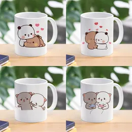 Panda Bear Bubu Dudu Dudu Coffee Milk Cup Mocha Cat Couple Christmas Mug Kawaii Cups Original Mugs Drinkware 240424
