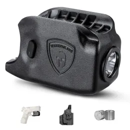 Luci Warriorland Mini Gun Light Series con fondina Kydex per Glock 17 19 43 43x 48 Sig P365XL Taurus G2C G3C Hellcat 150 Lumens