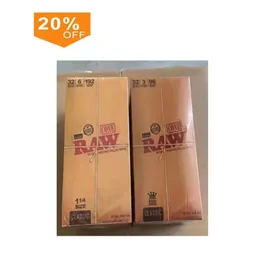 Partihandel röktillbehör Rå kon rullande papper kottar 32 pack i en låda i lager