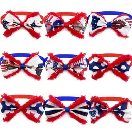 Abbigliamento per cani 30/50pcs 4 luglio Accessori per animali domestici American Indipendence Day Supplies