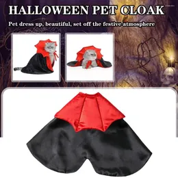 Vestido de roupas de cachorro Halloween Pet Cloak Noble Dress Up Beautiful Set of Festive Atmosphere Small Cat Life Decorações 1pcs