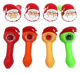 Vendita di novità in silicone Pipes 10 stili per venduta anonima anonima fawkes vetro tabacco colorato cucchiaio a mano tubi5921104