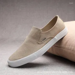 Casual Shoes Spring Autumn Men Loafers Fashion Sneakers Man Canvas Breathable Low Cut Slip-on Drop