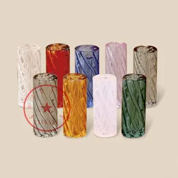 Mini Colorful Thick Glass Pipes Portable Filter Herb Tobacco Preroll Rolling Smoking Cigarette Holder Tube Catcher Taster Bat One Hitter Tips Mouthpiece DHL