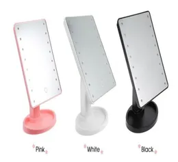 Verkauf 360 Grad Rotation Touch Sn Makeup Mirror mit 16 /22 LED -Leuchten Professioneller Eitelkeitstisch Desktop Make -up Mirror1 Compact Mirror8362152