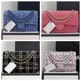 10A luxury women bag designer bag crossbody bag handbag brand chain bag shoulder bag clutch flap hasp bag ladies bag woolen diamond Lattice series bag top quality 2024