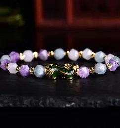 SX001 FADAY NEW DESIGN BRACELET Natural Amethyst pi xiu piyao Изменение браслета цвета пиксиу браслет натуральные шарики очаг wom4942948