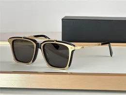 Novos óculos de sol quadrados de design de moda H091 Acetato e moldura de metal simples e generosos Eyewear de proteção UV400 de alta ponta