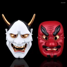 Estatuetas decorativas de alta qualidade restaurante japonês parede de resina pendurada máscara noh drama home shop el decoração