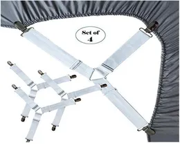 4pcs Регулируемая эластичная крышка крышки матраса угловой держатель для закрепления закрепители для ремней для ремней подвесной шнур