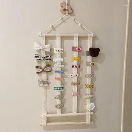 Decorative Figurines Hair Clip Organizer For Girls Baby Clips Holder Hanging Wall Headband Pins Bow Storage Accessories Display Stan