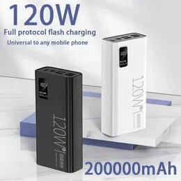 Cell Phone Power Banks 500000 mAh power pack 120W ultra fast charging 100% capacity portable battery charger suitable for iPhone Xiaomi Huawei J0428