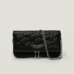 Zadig Voltaire Designer Bag ZV Wings Crossbody Designers Women Axel Väskor Små kedja Purses Designers Woman Handbag Womens Cross Body Bag Dhgate Mini Handväskor