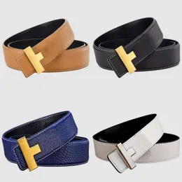 Designer belt men womens belt luxury belt black gray solid colors leather plated gold buckle men belt hot exquisite ceinture luxe adjustable belt women mz151 C4