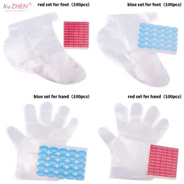 Tool Disposable Foot Bags Detox SPA Covers Pedicure Prevent Infection Remove Chapped Foot Care Tools With Stickers Gloves/Foot Covers