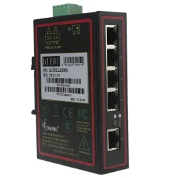 Anahtarlar Endüstriyel 5 Port Ethernet Switch Dinrail 10/100/1000m Ağ Anahtarı Yaşam Zamanı Koruma Desteği IEEE802.3/3U/3X/3AZ