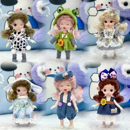 Simulazione della bambola da 16-17 cm Girl Princess Multi Multi Joint Exquisite BJD Childrens Toy 230427