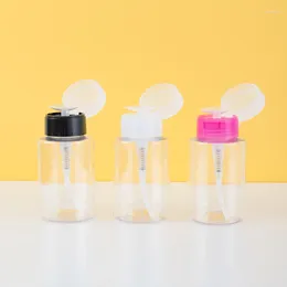 Speicherflaschen 160 ml Push-Typ-Abfüllung Push Down Leere Pumpenspenderflasche für Nagellack- und Make-up-Entferner-Kosmetikverpackung