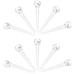 Dekoracyjne figurki 10 szt. Dekoracje ślubne przezroczysty ptak wisiorek wiszący kryształy ornament akrylowe wisiorki
