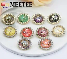 Meetee Fashion Rhinestone Button Clothes Shirt Decorativos DIY Crystal Buttons for Sewing Coat Garment Accessories KY2118258218