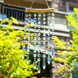 Decorazioni da giardino Crystal Rainbow Suncatcher Moon Light Catcher Crystal Impiccants Pendants Stated Vetry Wind Chimes Home Garden Decor Kristalle