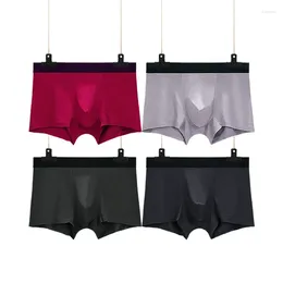 Underpants Men's Sports Solid Color Trackless Underwear Hateble Boxer Bekväm och svett Wicking