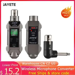 Микрофоны Jayete C01 UHF Профессиональный беспроводной микрофон для преобразователя микрофона Микфон Приемник 571 ~ 598 МГц Приема трансмиссии