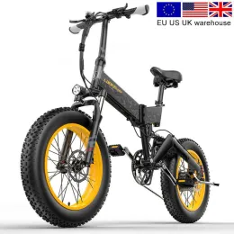 1000W4.0 Fat Tire Men's Women's Ebike 48V Lankeleisi dobrável bicicleta elétrica Montounta