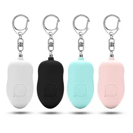 Com a bateria de lítio Alarme pessoal de defesa pessoal Alarme de segurança pessoal 130db Protect Alert Scream Keychain Alto com luz LED