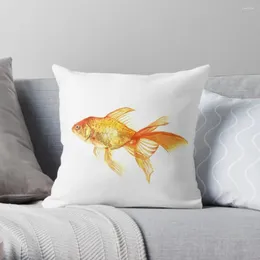 Pillow Golden One - Goldfish Painting Throw Christmas Pillows Covers Aesthetic Sofa S Cover Cusions