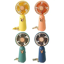 Mini Elch Pocket Fan Rucksack Keychain USB -Ladung Outdoor -Fan Keyring kleiner Fanschlüsselkette für Frauen Kid GIF GIF DROP 240418