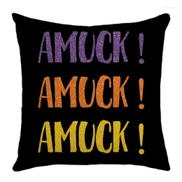 Pillow Halloween Top Cover Férias de Personalidade Decoração de Suprimentos Divertidos Três Irmãs Sofá da sala de estar da casa