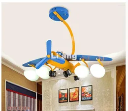 Luci del soffitto per bambini Lampada Aereo per bambini Camera da letto Surface Cartone animato Montaggio L70 cm Lampade moderne E27 Illuminazione