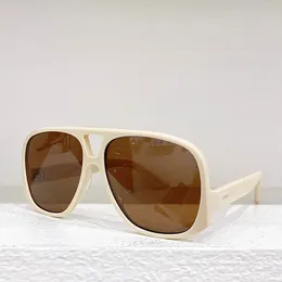 Designer Acetato de quadro de óculos de sol voadores Design de ponte de nariz duplo com arrastões de fivela baixa pernas de luxo feminino de festas Óculos de sol Beach Men copos Sl652