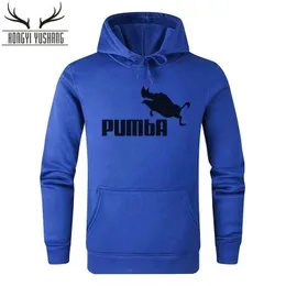 6T6C herrtröjor Sweatshirts Autumn/Winter Mens New Pumba Sports Print Hoodie Set Mens Fleece Sweater Casual Designer Sportwear Casual Pullover S-XXXL D240429