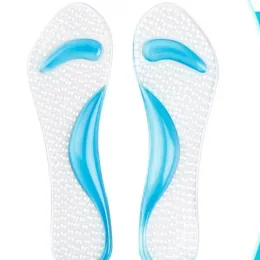 Nya ortopediska silikoninsulor Höga klackar Fotkudde båge Supportskor Kuddar Transparent antislip Massage Metatarsal CushionFor Arch Support Shoe Pads