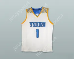 Custom Nay Name Mens Youth/Kinder Mikey Williams 1 San Ysidro High School Cougars White Basketball Trikotsseytop S-6xl genäht