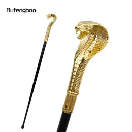 Altın lüks yılan sapı moda çubuğu parti dekoratif yürüyüş bastonu zarif crosier düğme bastonu 93cm 240416