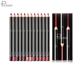 Brand 12pcs Matte Lip Liner Set Masmooth Pencil di lunga durata per contorni Lipline Multifunzionali Multifunzionali Cosmetici Pennys9147755