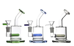 Hookah Glass Water Pipe Bong Rökning Tobaksrör Bägare Filter Shisha Bowl Recycler Oil Rigs med 14 mm banger
