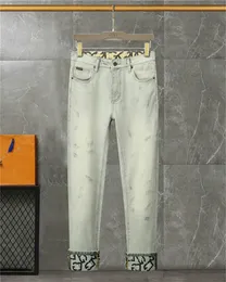 Projektanci fioletowe dżinsy prawdziwe dżinsy Długie spodnie męskie Linia gruba linia super religijna dżinsy ubrania man swobodny ołówek niebieskie czarne dżinsowe spodnie t5