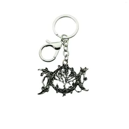 Chaves de chaves criativas de prata de prata Crescente Hollow Out Design Acessórios de moda Presente