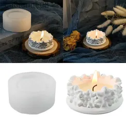 Velas aromaterapia vela silicone molde 3d pêshe flor forma sabonete silicone molde vela diy forma de molde de molde decoração d240429