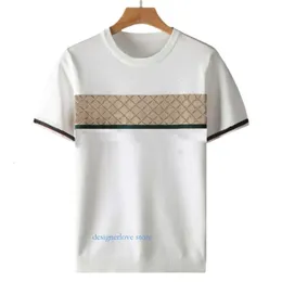 メンズTシャツデザイナープラスサイズ半袖シャツの男性ショートTシャツ刺繍カジュアルライントップマン服