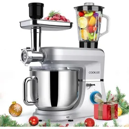 6in1 miscelatore da cucina elettrica con battitore, frusta, gancio di pasta, macinacapelli più accessori per cuochi domestici - SM1507bmsi