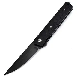 HK168 EDC Pocket Knife Super Super Defense Defense Self Dnife D2 مع G10 Handle Handle في الهواء