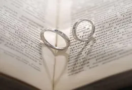 2pcs Sun and Moon Lovers Couples Combation Rings Set Promise Kit de Wedings Kit Ajustável para ele e sua moda Jewerly Q07083806028