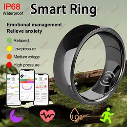 Smart Rings Sleep Monitoramento do sono Inteligente Cares saudáveis multifuncionais Cares Digital Ring Atividade Rastreador de fitness 240422